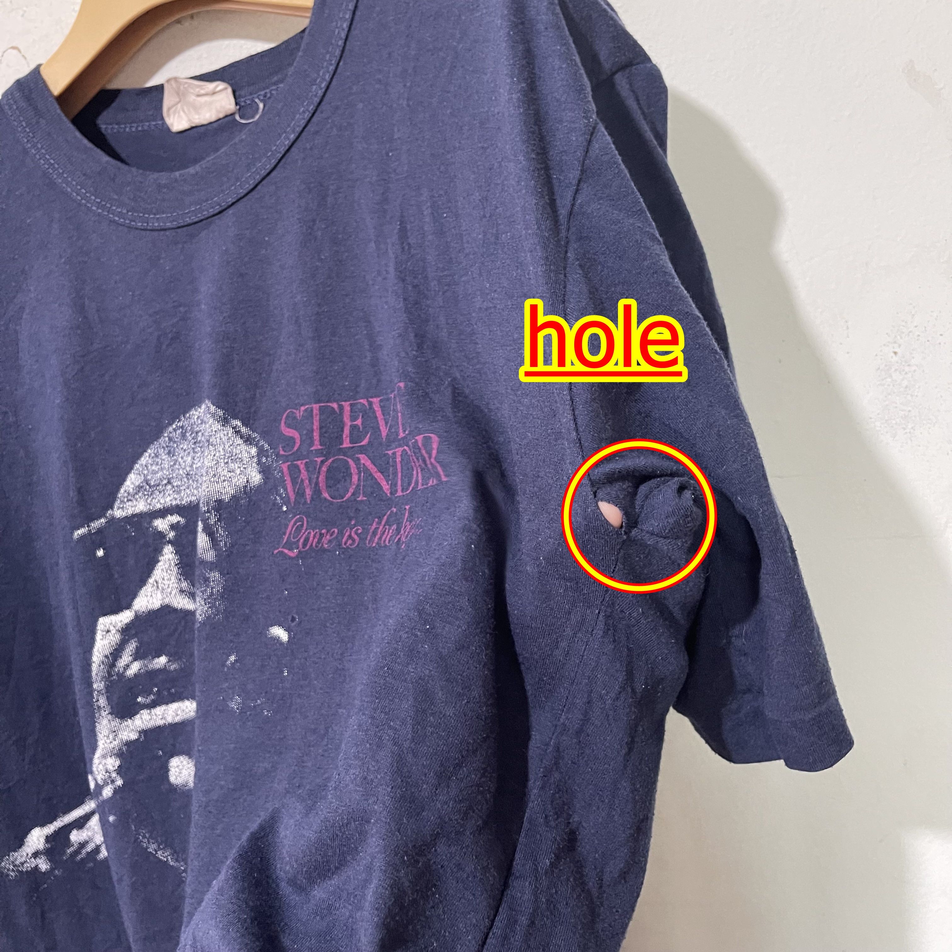 Band Tees Vintage 1987 Stevie Wonder Love Is The Key Tour Shirt Size US M / EU 48-50 / 2 - 7 Thumbnail