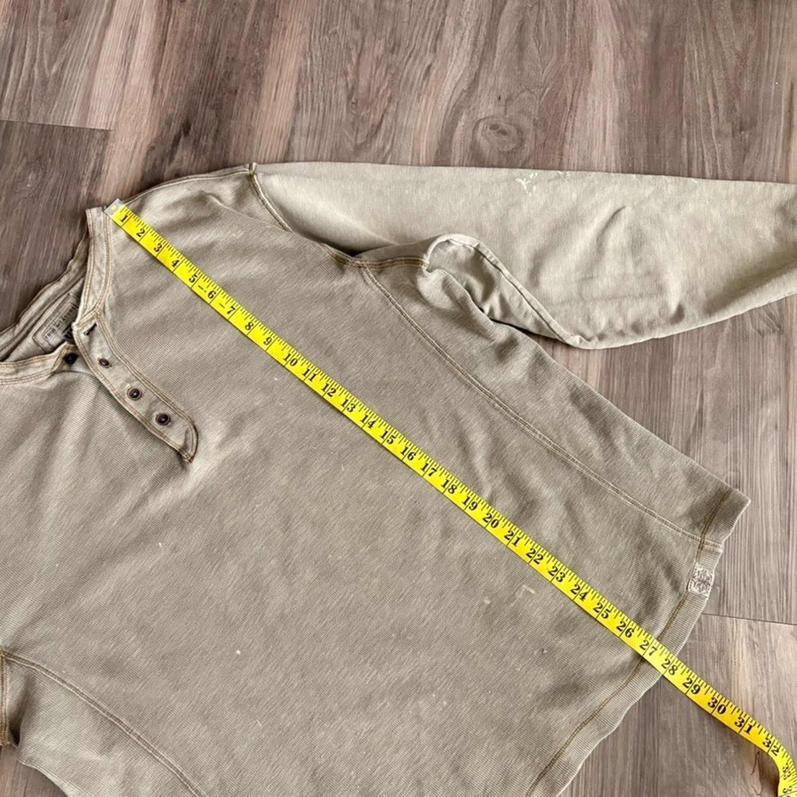 Vintage Vintage Thermal Henley T-Shirt Men's Size XL Long Sleeve Size US XL / EU 56 / 4 - 6 Thumbnail