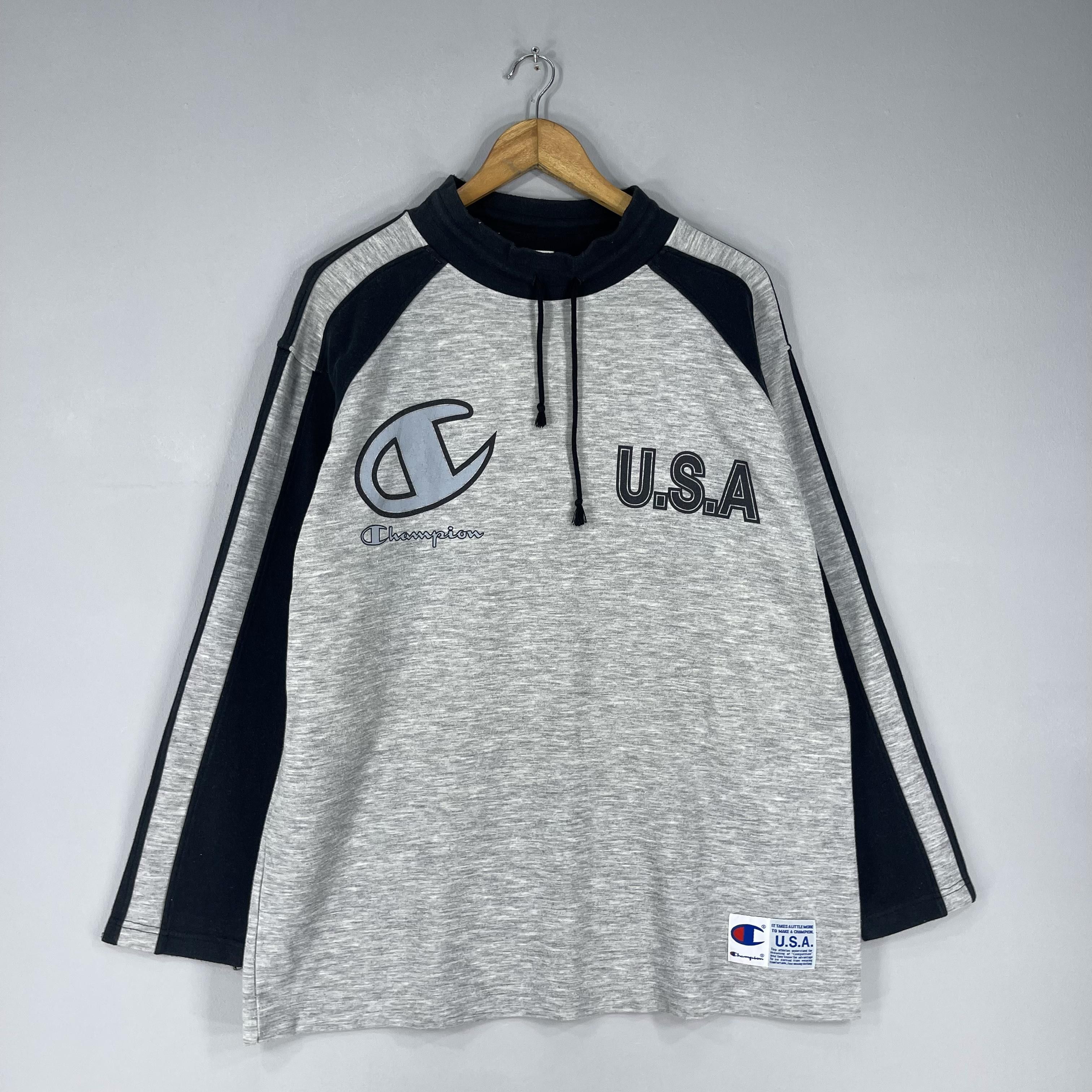 Champion Vintage 90's CHAMPION Big Logo Spellout Pullover Sweater Size US M / EU 48-50 / 2 - 4 Thumbnail