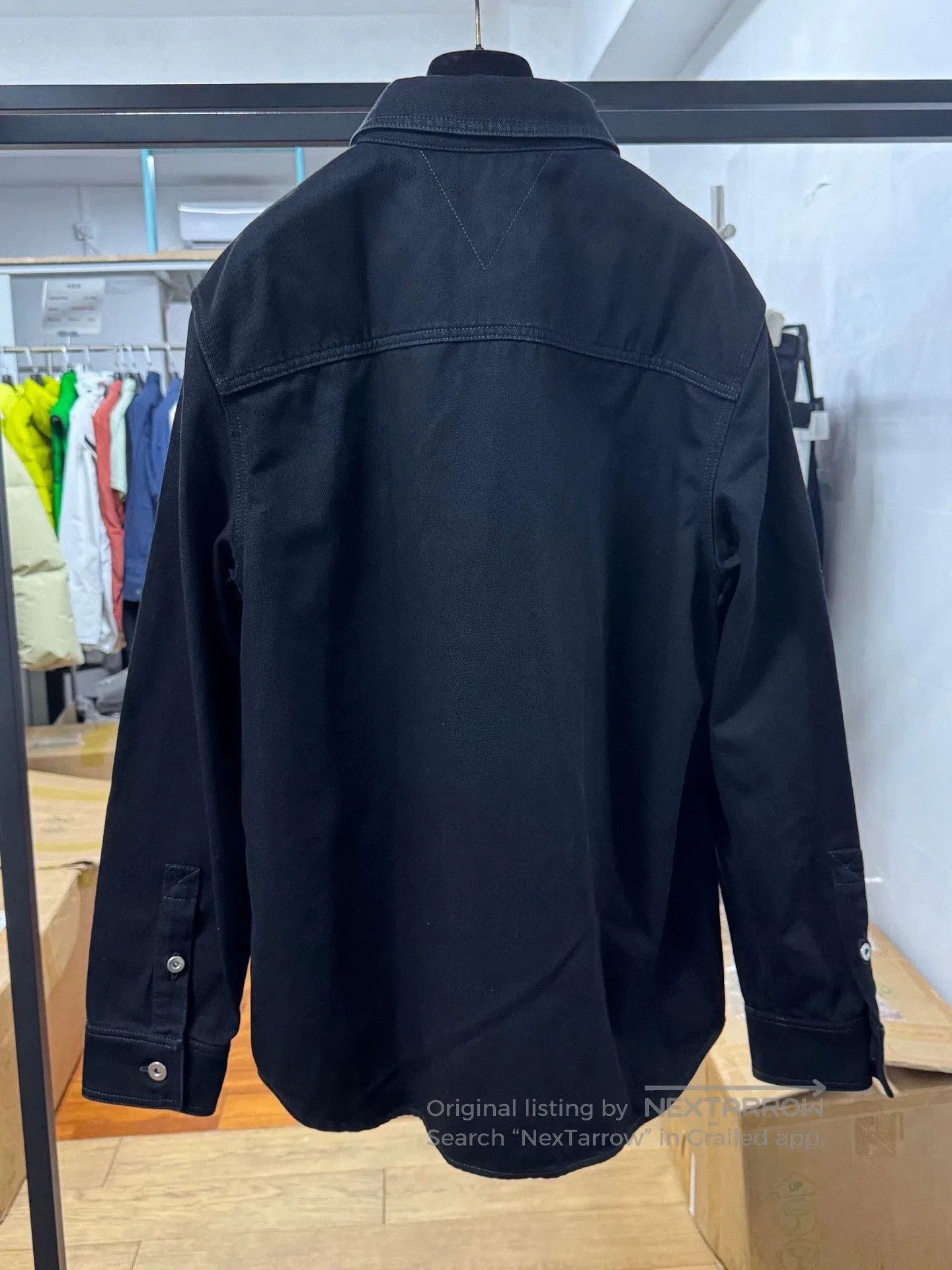 Other black cotton denim jacket for men. Size US L / EU 52-54 / 3 - 4 Thumbnail