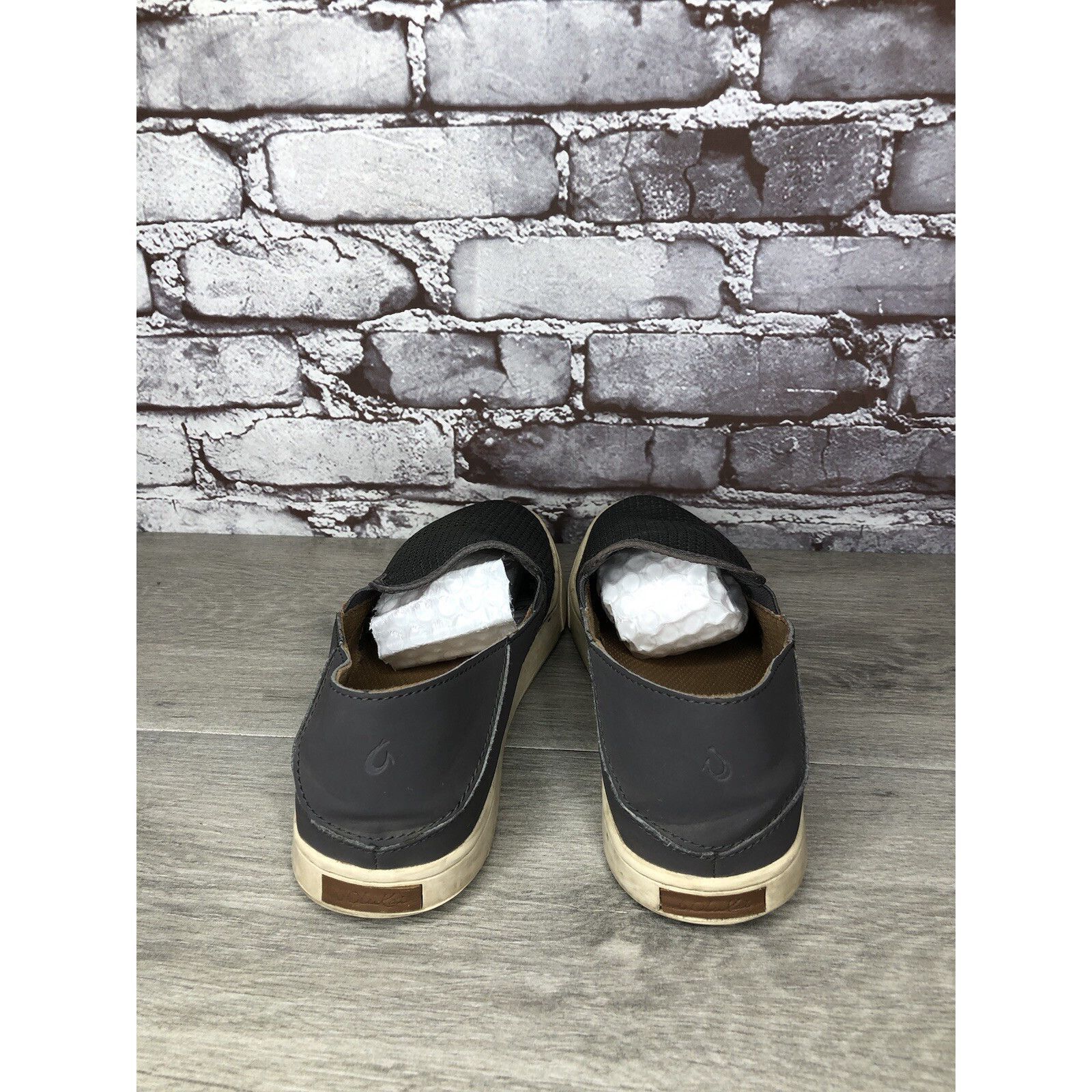 Olukai OluKai Pehuea Gray Textile Slip On Sneakers Beach Shoes Wome Size US 10 / IT 40 - 4 Thumbnail