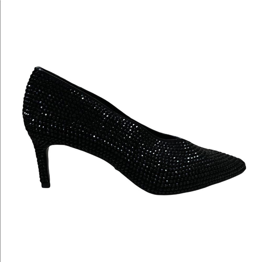 Other New Lola Cruz Black Crystal Embellishment Heel Pumps Size 39 Size US 9 / IT 39 - 1 Thumbnail