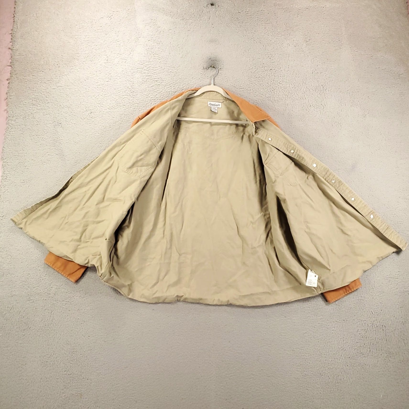 Carhartt Carhartt Shacket Shirt Mens 4XL Canvas Heavyweight Twill Pearl Snap Ironwood Size US XXL / EU 58 / 5 - 2 Thumbnail