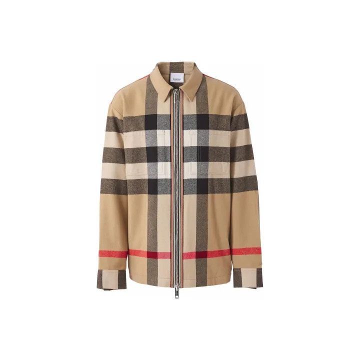 Burberry Burberry Burberry Striped Pattern Jacket in Brown-2507 Size US XL / EU 56 / 4 - 1 Thumbnail