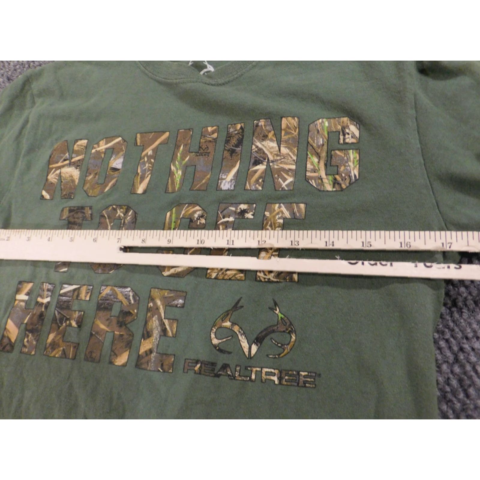 Realtree Realtree Mens Shirt Small Green T-Shirt Short Sleeve Crew Neck Logo 90s University Colorful Breathable Cotton Regular Size US S / EU 44-46 / 1 - 6 Thumbnail