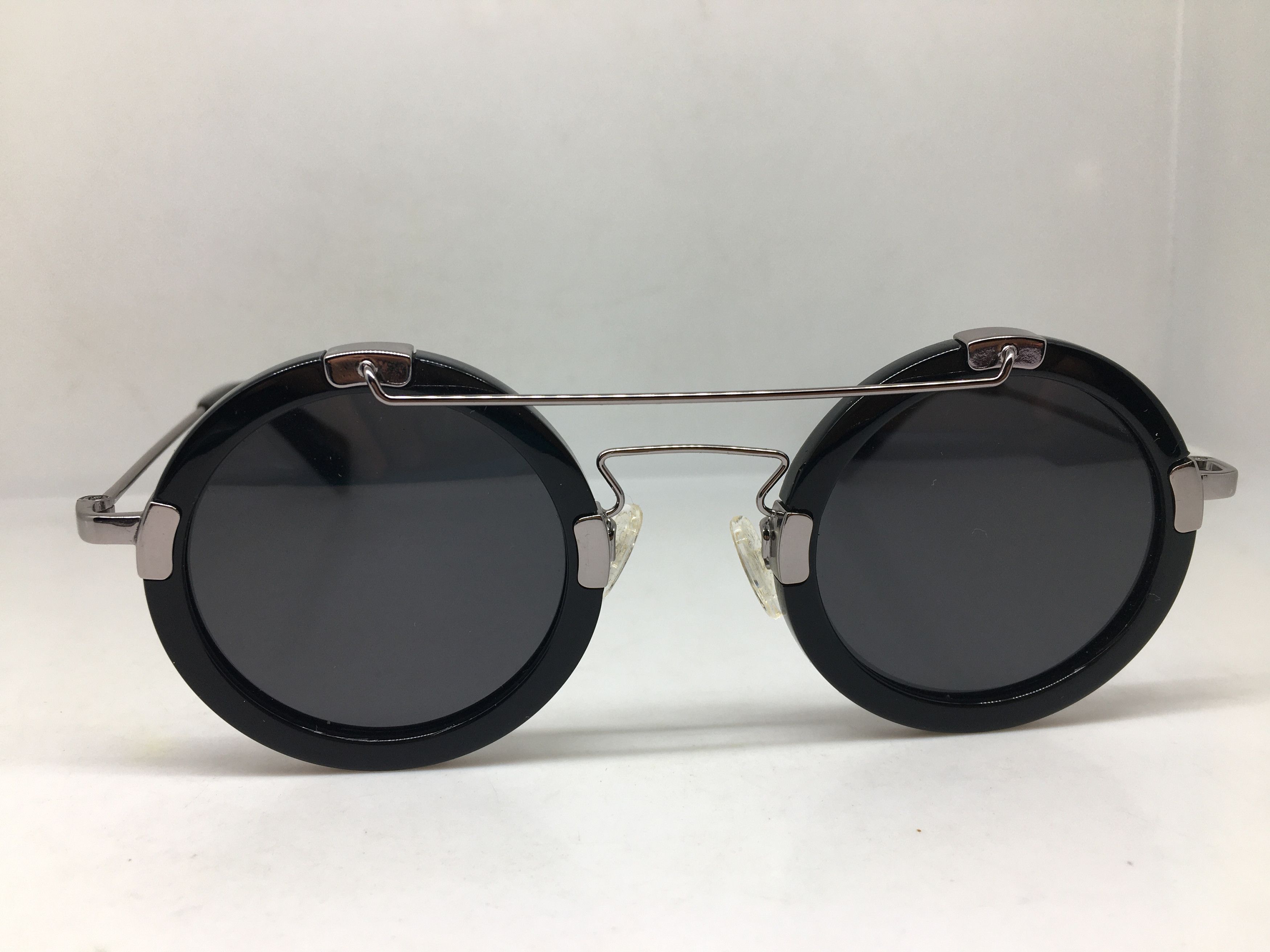 Yohji Yamamoto Yohji Yamamoto YY5006 Black Round Eyeglasses Sunglasses Size ONE SIZE - 2 Thumbnail