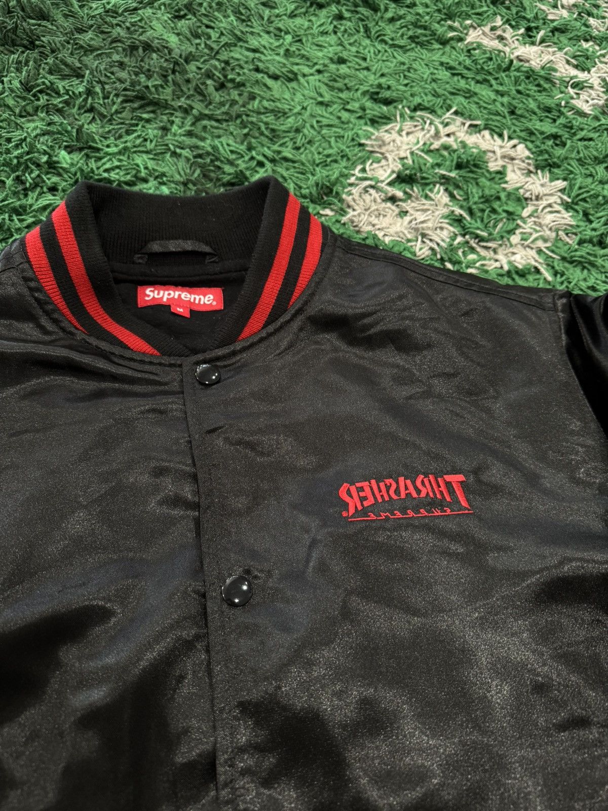 Supreme × Thrasher Supreme x Trasher Varsity Jacket Size US M / EU 48-50 / 2 - 3 Thumbnail