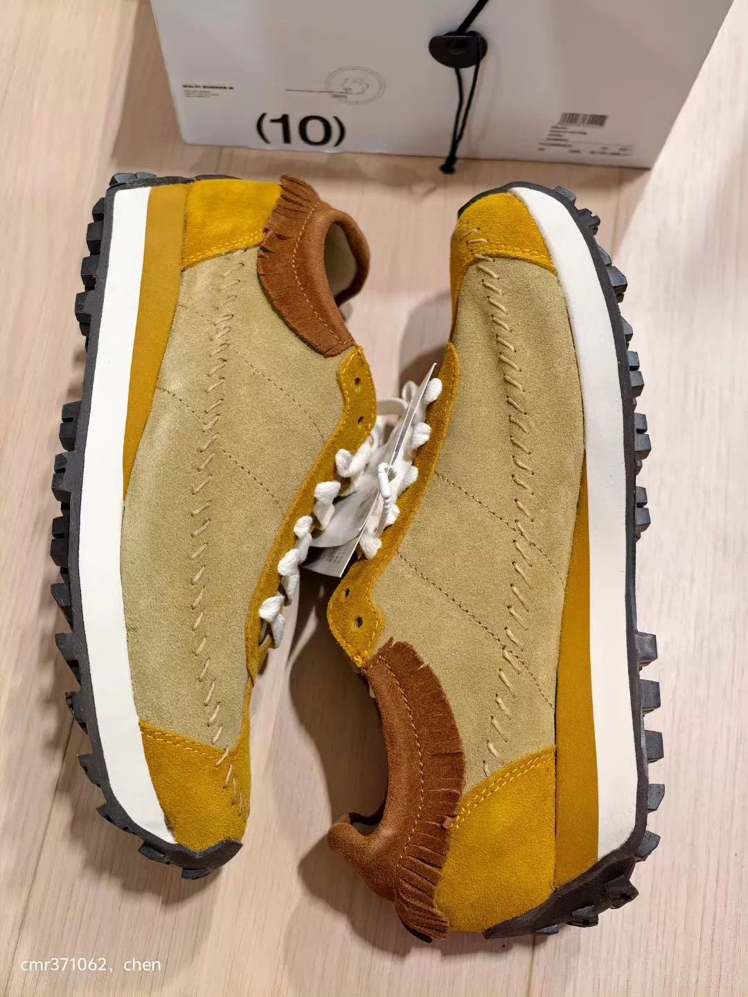Visvim visvim 22ss walpi runner w khaki w10 calf suede/horse vibram Size US 10 / EU 43 - 2 Thumbnail