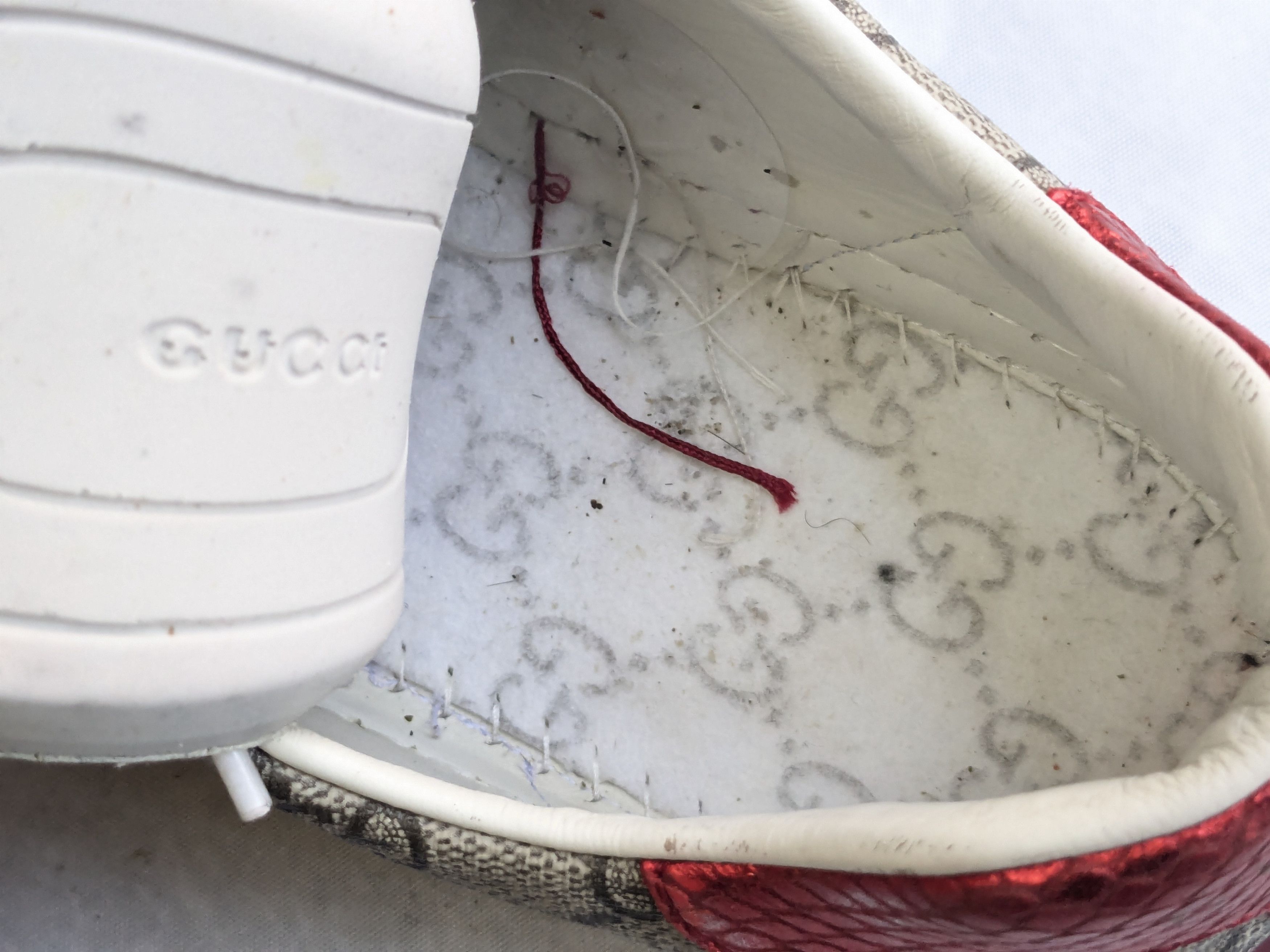 Gucci Gucci Ace GG Supreme Sneakers 429445 Red 8.5 Size US 8.5 / EU 41-42 - 10 Thumbnail