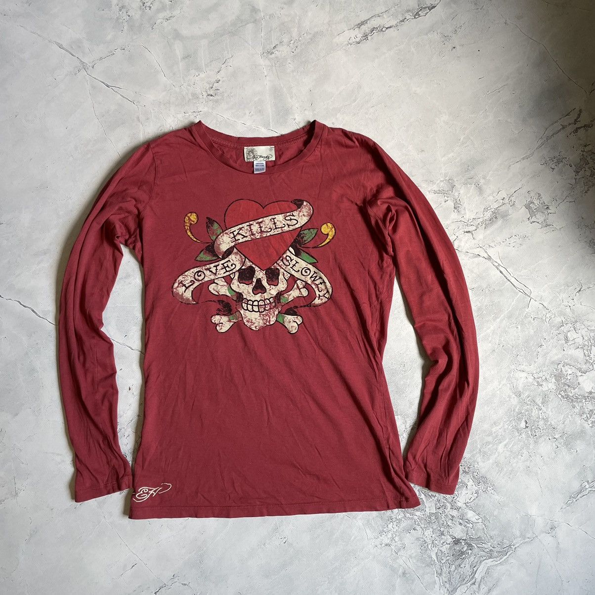 Christian Audigier × Ed Hardy Ed Hardy Christian Audiger Skull Printed Longsleeve Size S / US 4 / IT 40 - 1 Thumbnail
