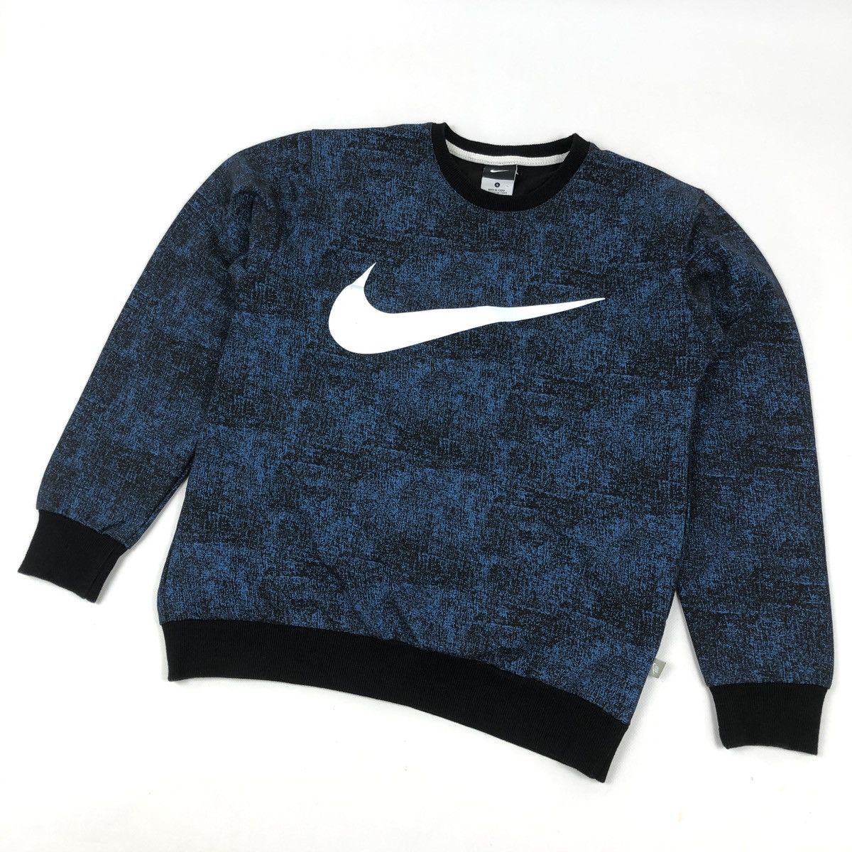 Nike CENTER SWOOSH Big Print Long Sleeve Sweater Jumper Vintage Size M / US 6-8 / IT 42-44 - 1 Thumbnail