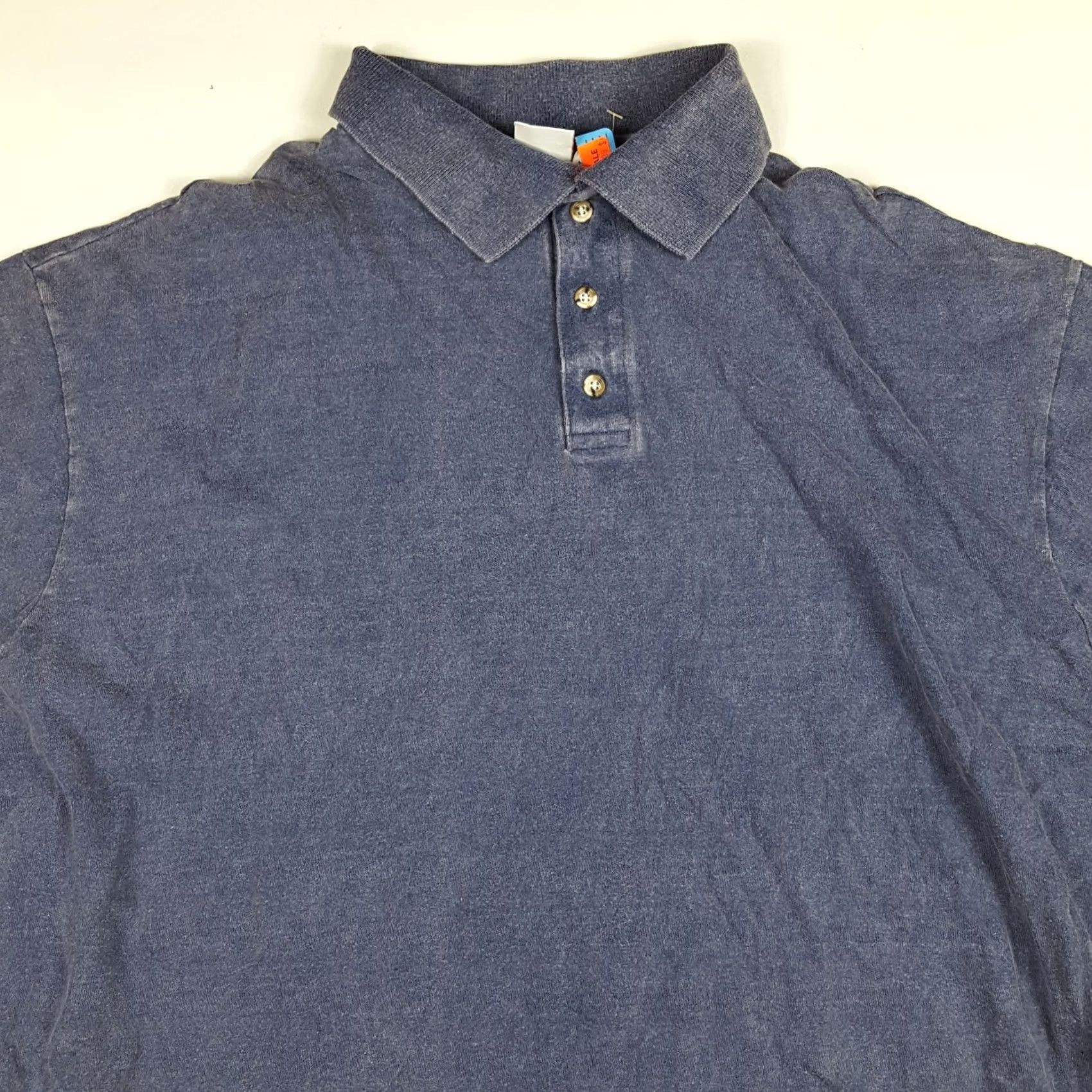 Vintage VINTAGE Whang Polo Shirt Mens 3XL Navy Blue Collared Short Sleeve Sports Surf Grunge 90s Polo Shirt Size US XXL / EU 58 / 5 - 2 Thumbnail