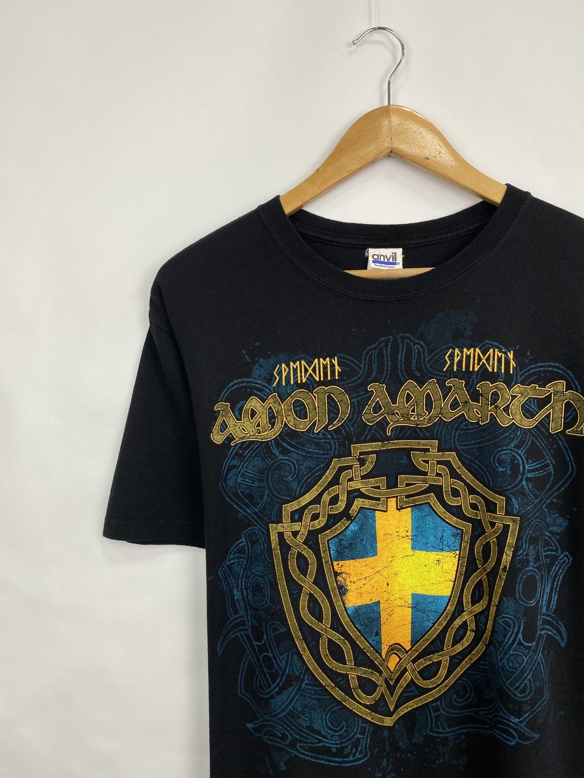 Anvil Vintage Amon Amarth Sweden Black Metal T-Shirt Rare Retro Size US M / EU 48-50 / 2 - 2 Thumbnail