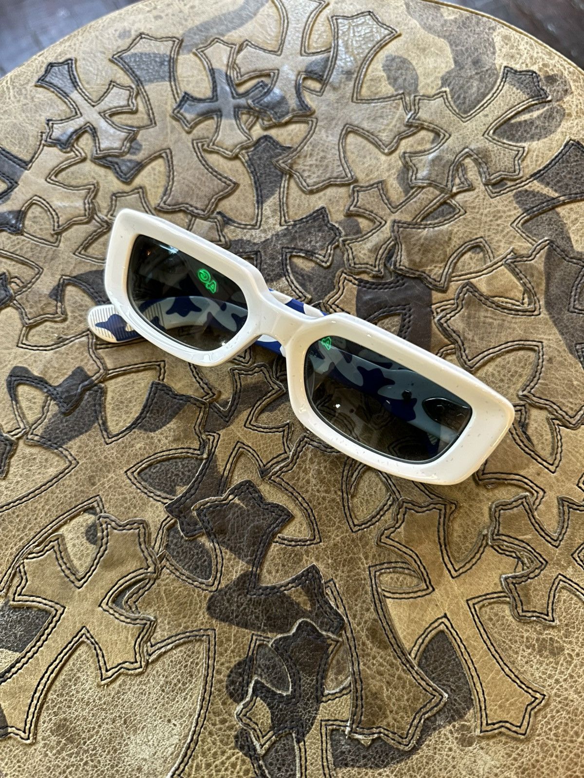 Chrome Hearts CHROME HEARTS WHITE & BLUE ZELDA GLASSES Size ONE SIZE - 1 Thumbnail