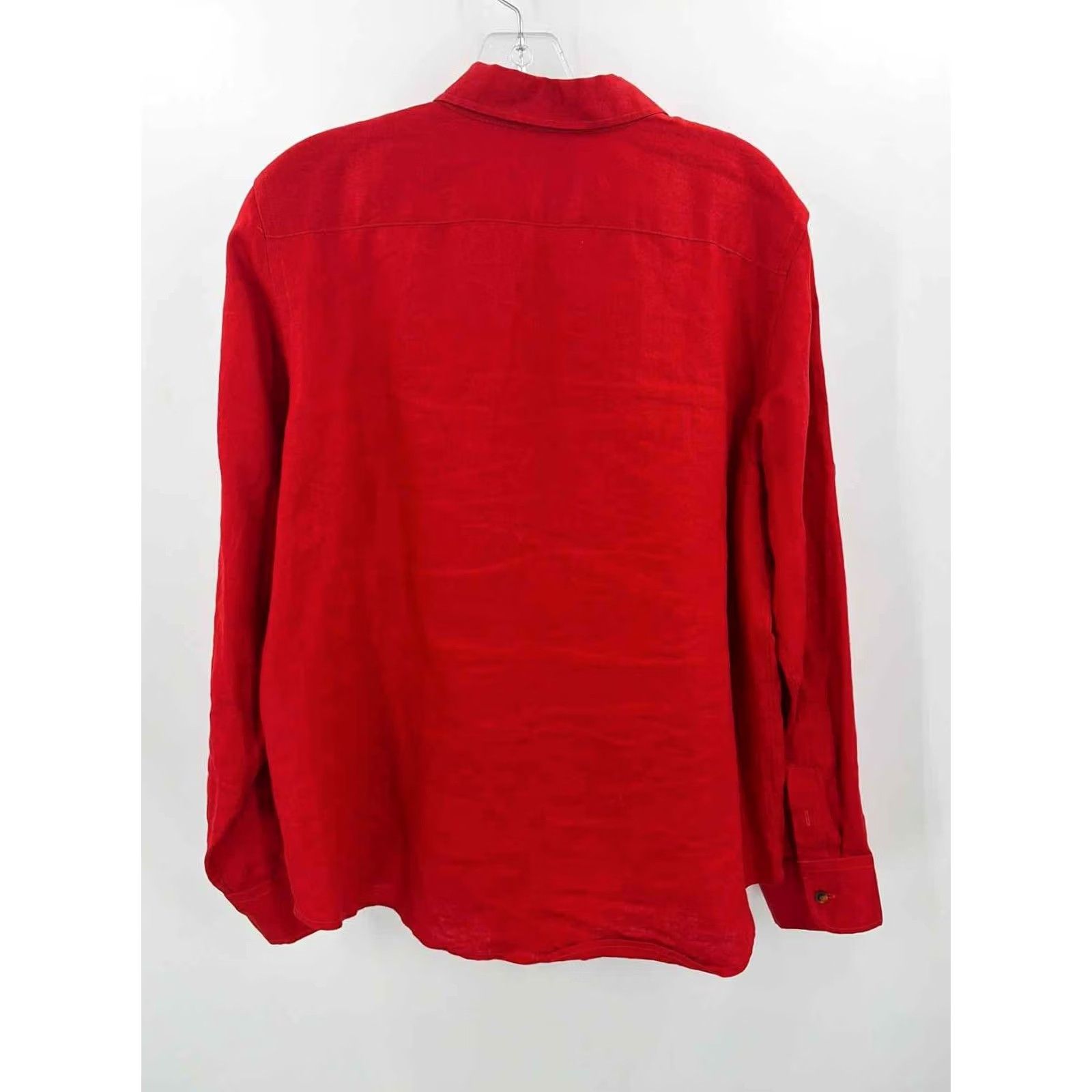Vintage Pre-Owned Lauren Red Size Large Button Down Size L / US 10 / IT 46 - 2 Thumbnail