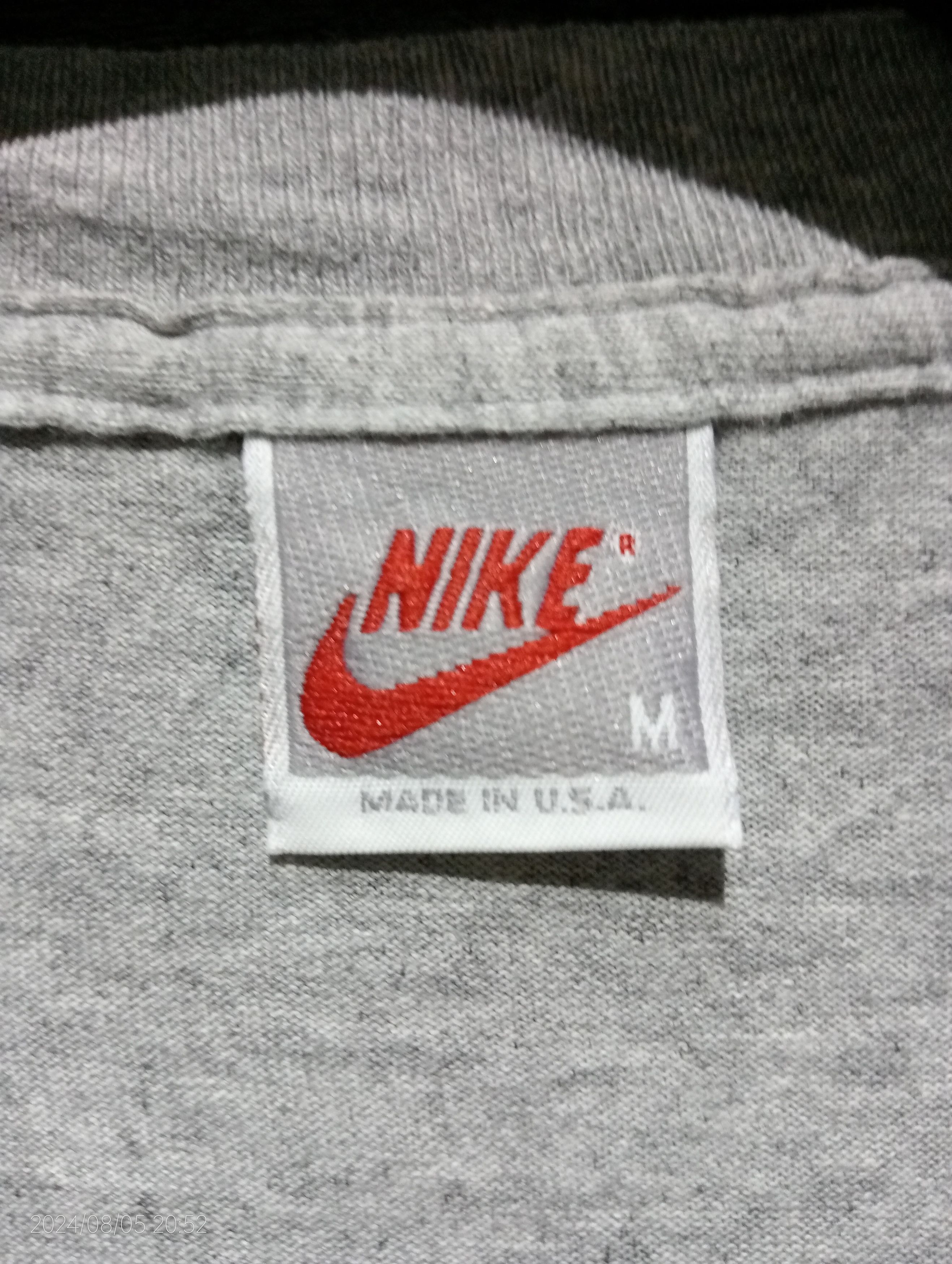 Nike Vintage '80s Nike Single Stitch Long Sleeve Tshirt USA Size US M / EU 48-50 / 2 - 2 Thumbnail