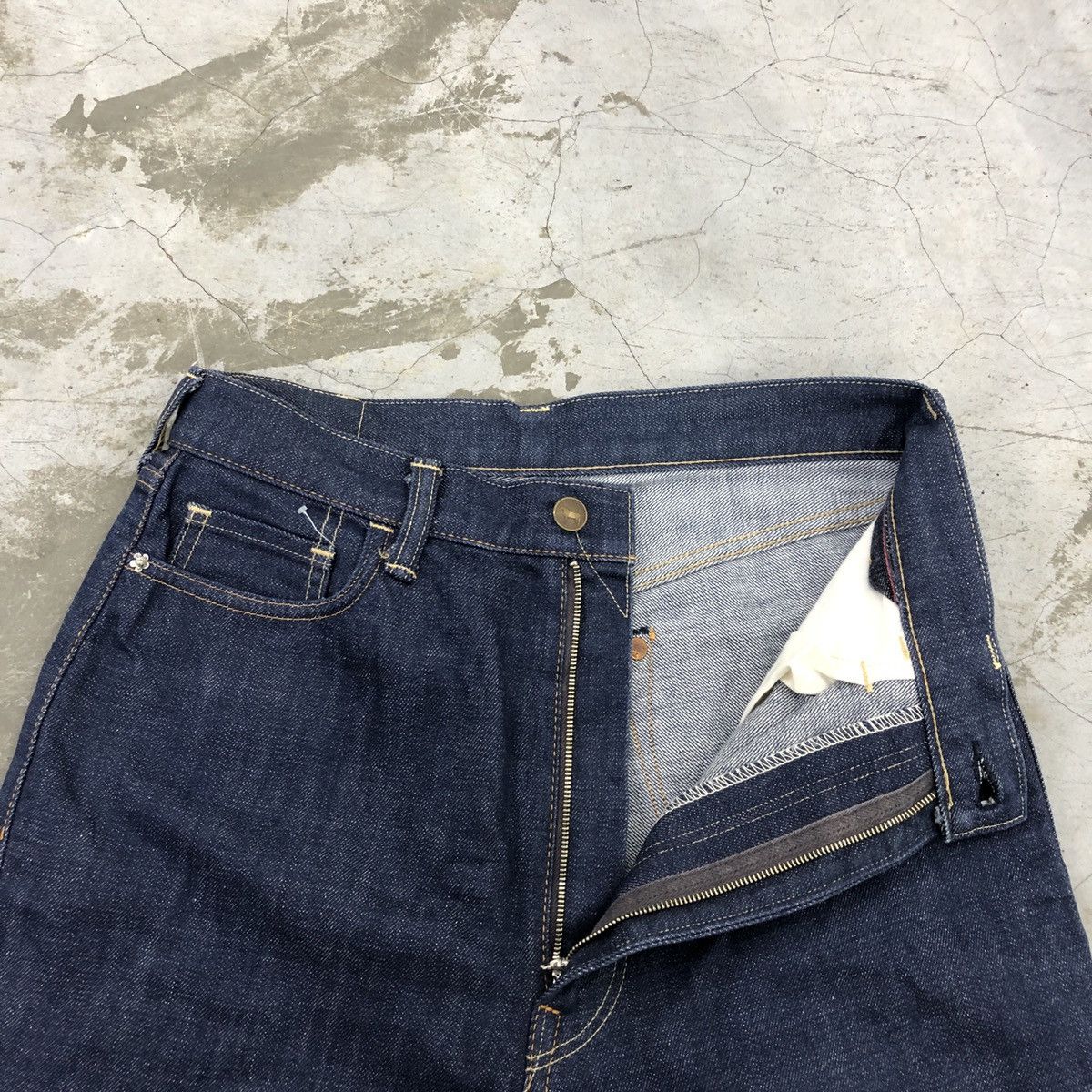 45rpm × Japanese Brand 45 RPM Baggy Flare Selvedge Denim Jeans Size US 29 - 4 Thumbnail