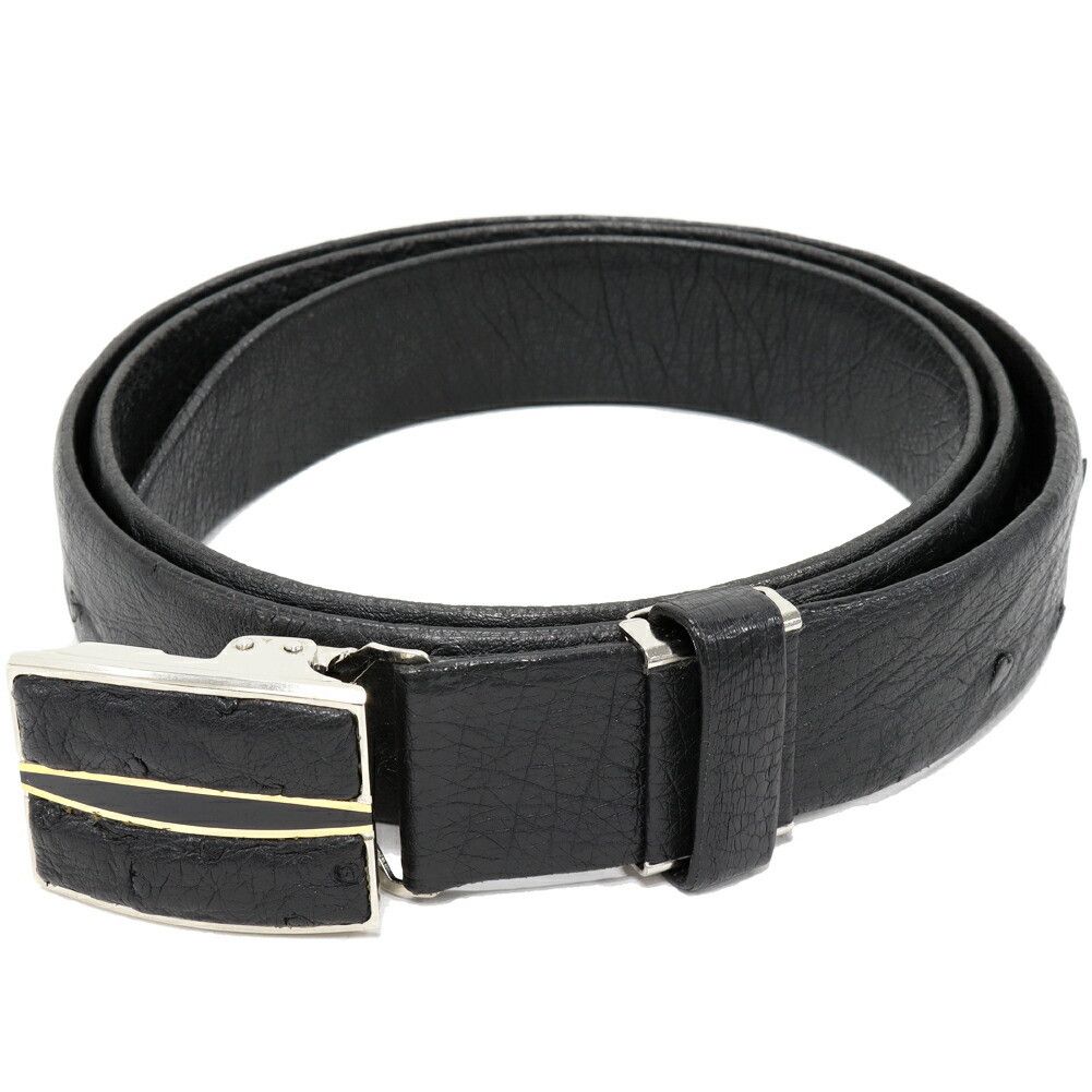 Other Other Ostrich Belt Natural Material Belt DUTY FREE for USA Size ONE SIZE - 1 Thumbnail