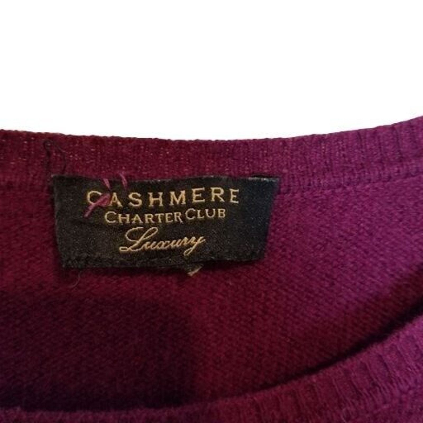 Class Club Charter Club Womens Cashmere Sweater Sz M Classic Preppy Ivy Size M / US 6-8 / IT 42-44 - 6 Thumbnail