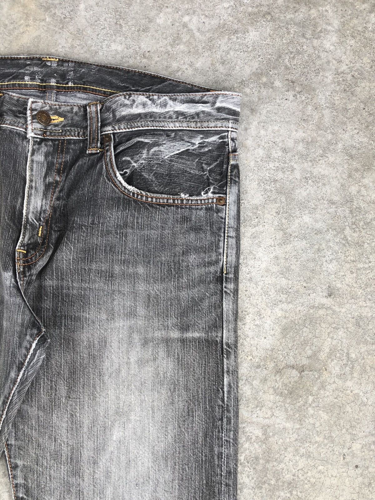 Edwin Japanese Edwin 511 RV Flared Jeans Distressed Broken Jeans Size US 34 / EU 50 - 5 Thumbnail