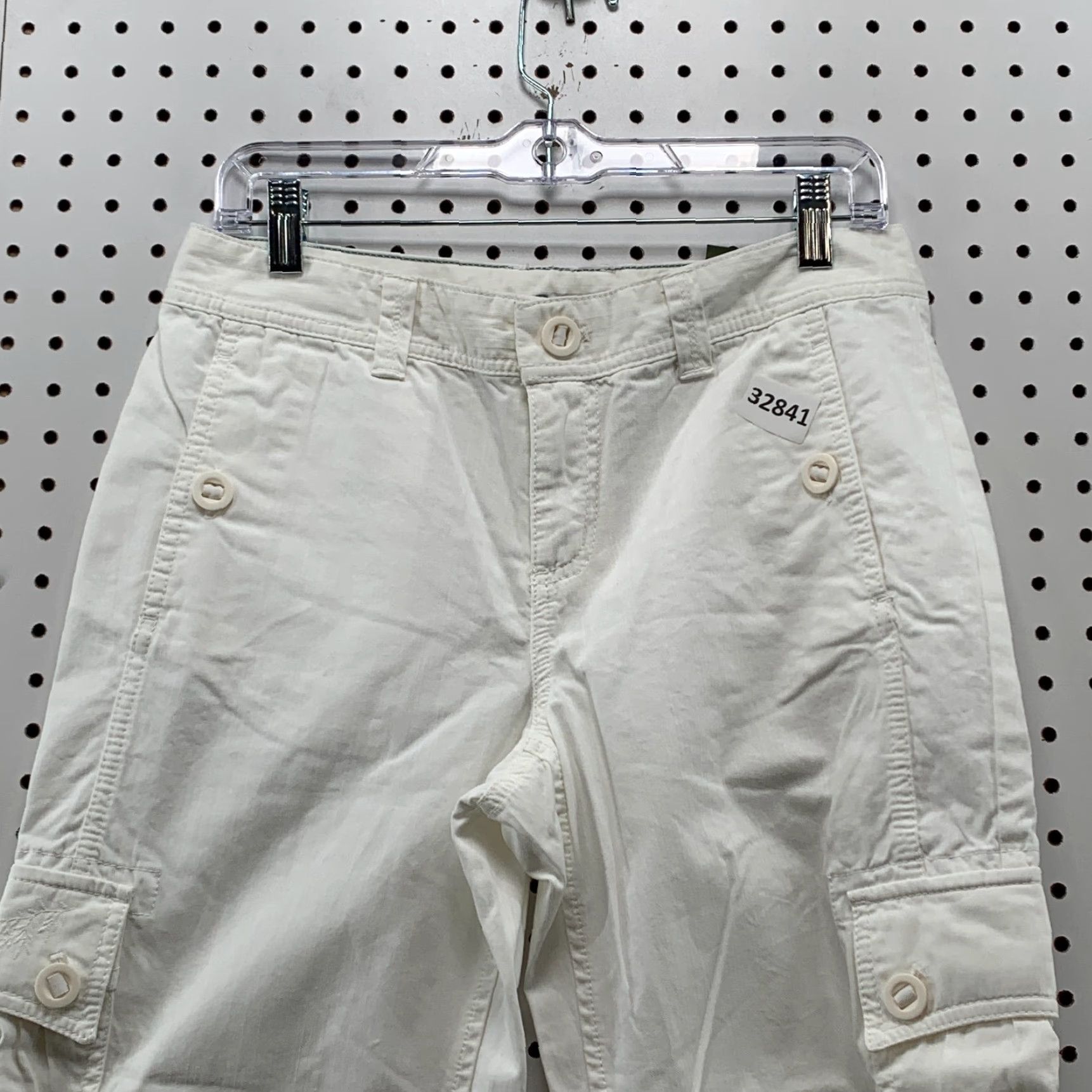 Eddie Bauer VINTAGE Eddie Bauer Cargo Pants Womens Size 4 30x23 White Outdoor Hiking Casual Fit Regular Inseam 23 Women's Pants Size 27" / US 4 / IT 40 - 3 Thumbnail