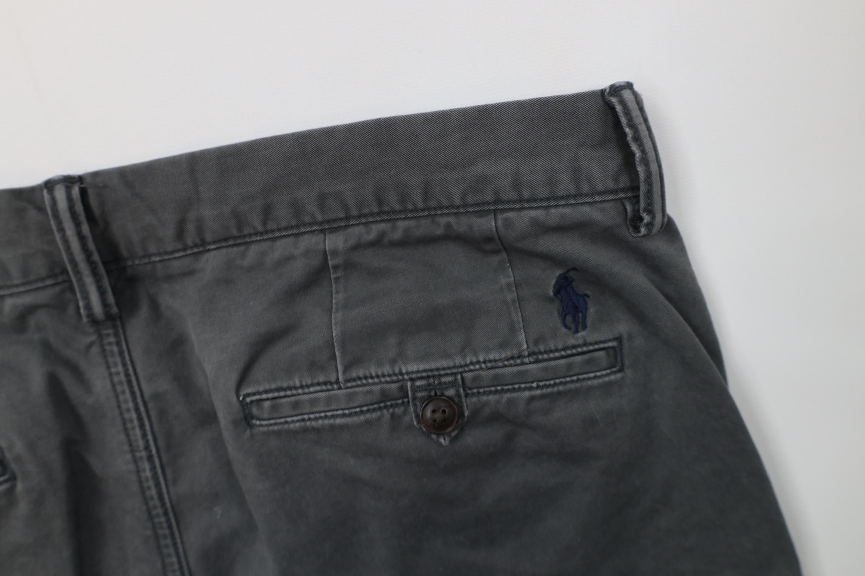 Polo Ralph Lauren Vintage Y2K Ralph Lauren Cotton Twill Chino Pants Gray Size US 33 - 13 Thumbnail