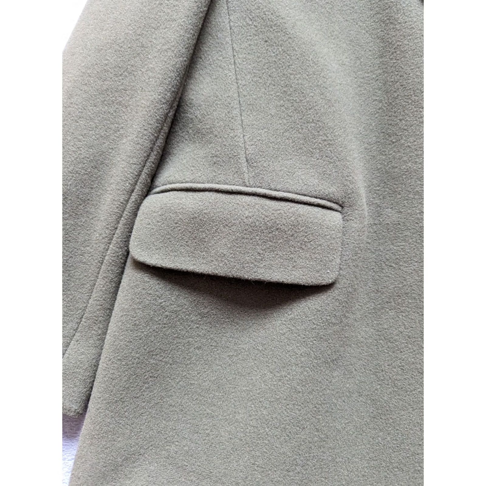 Laura Ashley VINTAGE Laura Ashley Coat Womens UK 18 Green Wool Size Size XXL / US 16-18 / IT 52-54 - 5 Thumbnail