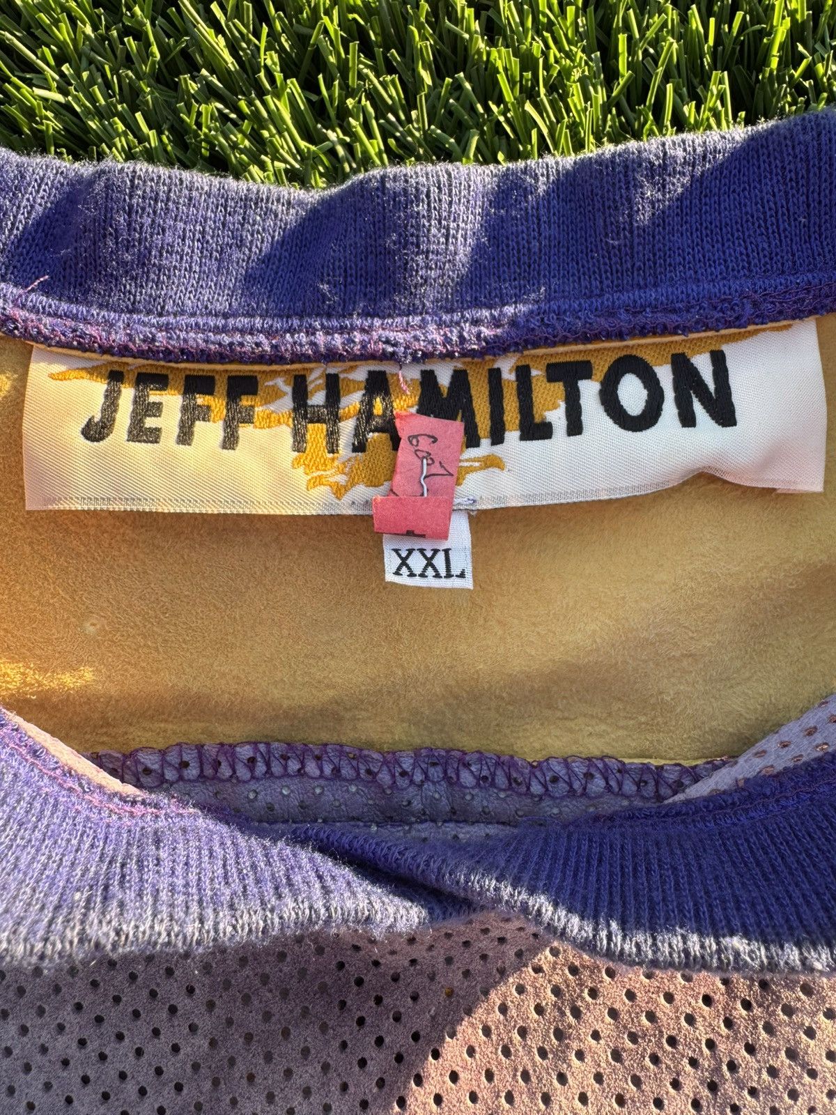 Jeff Hamilton × NBA × Vintage Vintage Lakers Kobe Bryant Jeff Hamilton Suede Jersey Size US XXL / EU 58 / 5 - 6 Thumbnail