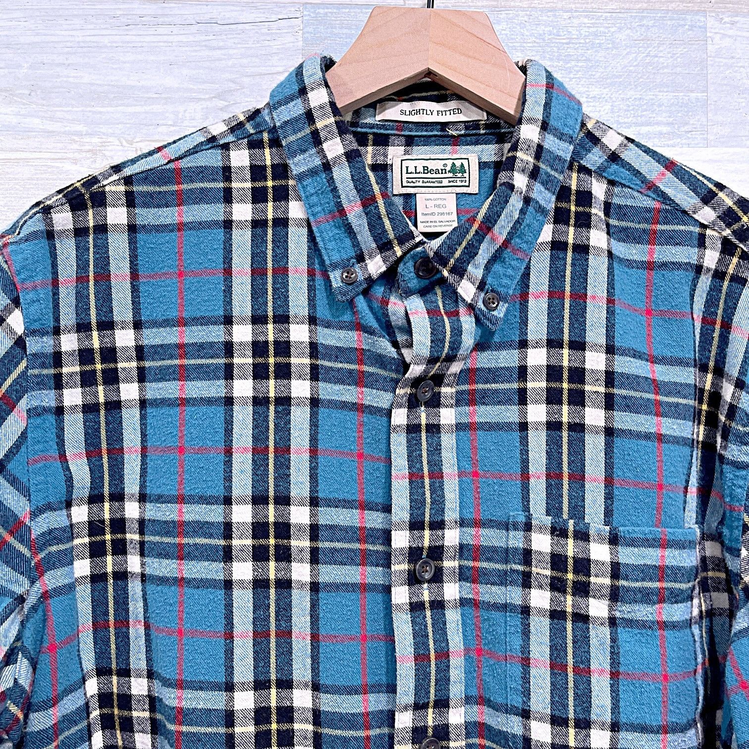 L.L. Bean LL Bean Flannel Plaid Button Down Shirt Mens Large Size US L / EU 52-54 / 3 - 2 Thumbnail