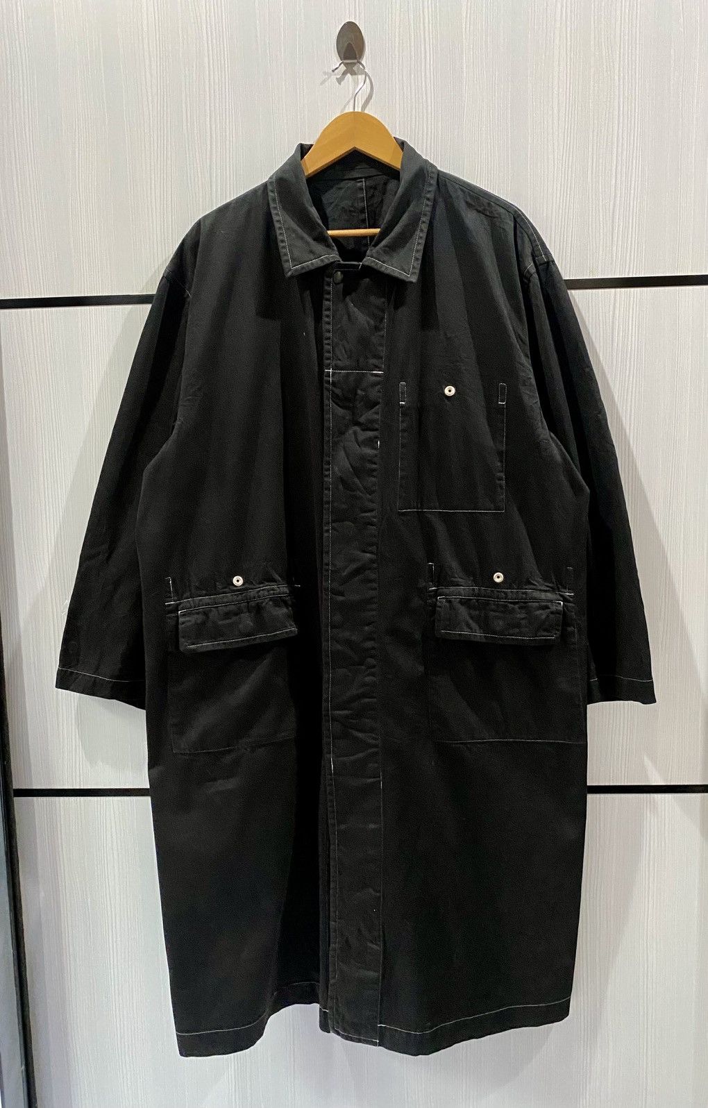 Comme des Garcons Vintage Comme des Garcons Oversized Coated Coat Long Jacket Size US M / EU 48-50 / 2 - 2 Thumbnail