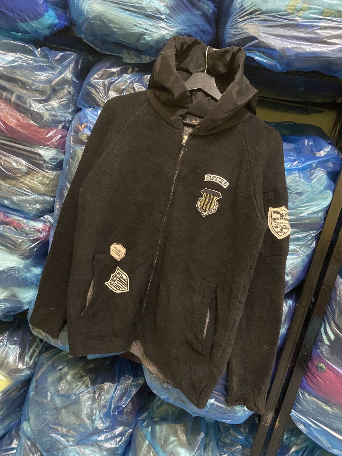 The Real McCoy's VINTAGE Y2K MCCOY KNIT HOODIE Size US M / EU 48-50 / 2 - 2 Thumbnail