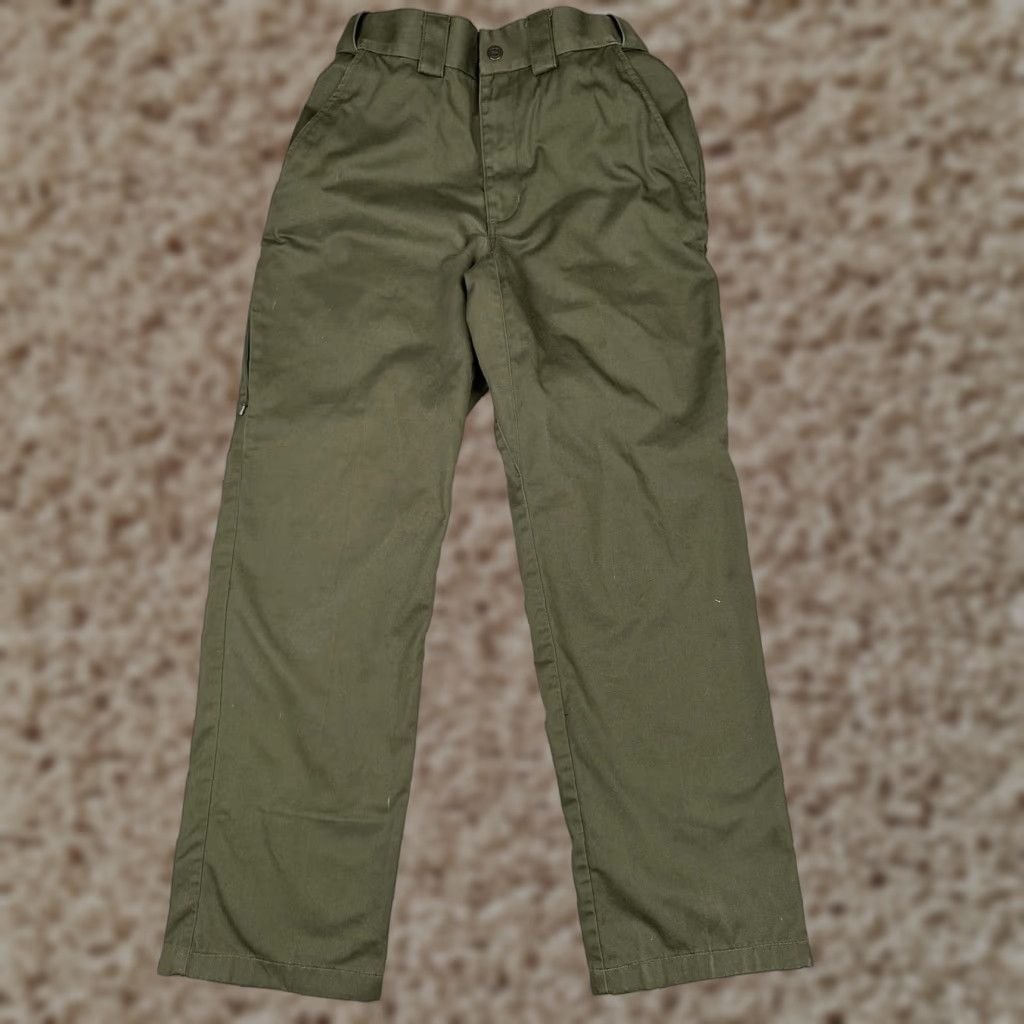 Vintage 5.11 Tactical Series Pants Mens 30x31 Green Polyester Cotton Uniform Tactical Chino Regular Straight Front Pocket 5-Pocket Design USA Men Size US 30 / EU 46 - 1 Thumbnail