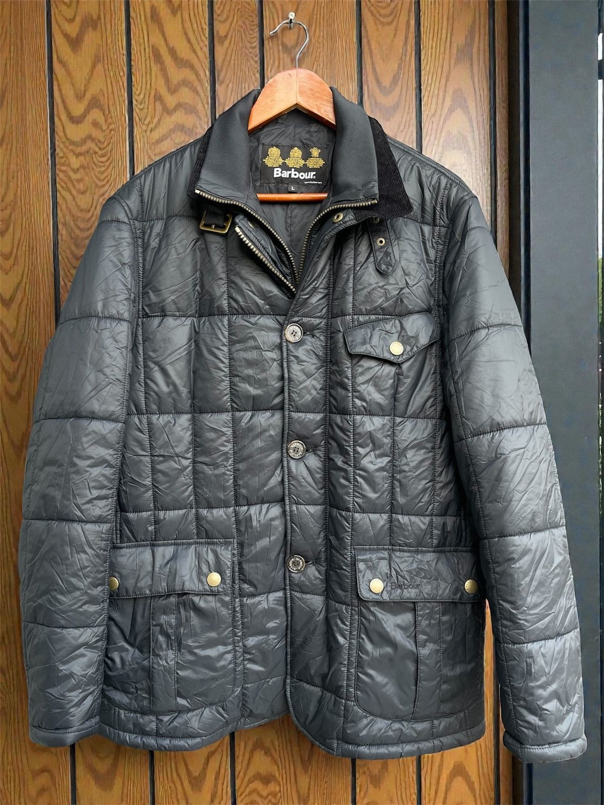 Barbour Barbour Roxbury British Jacket MQU0829 Black Quilted Coat Size US L / EU 52-54 / 3 - 1 Thumbnail