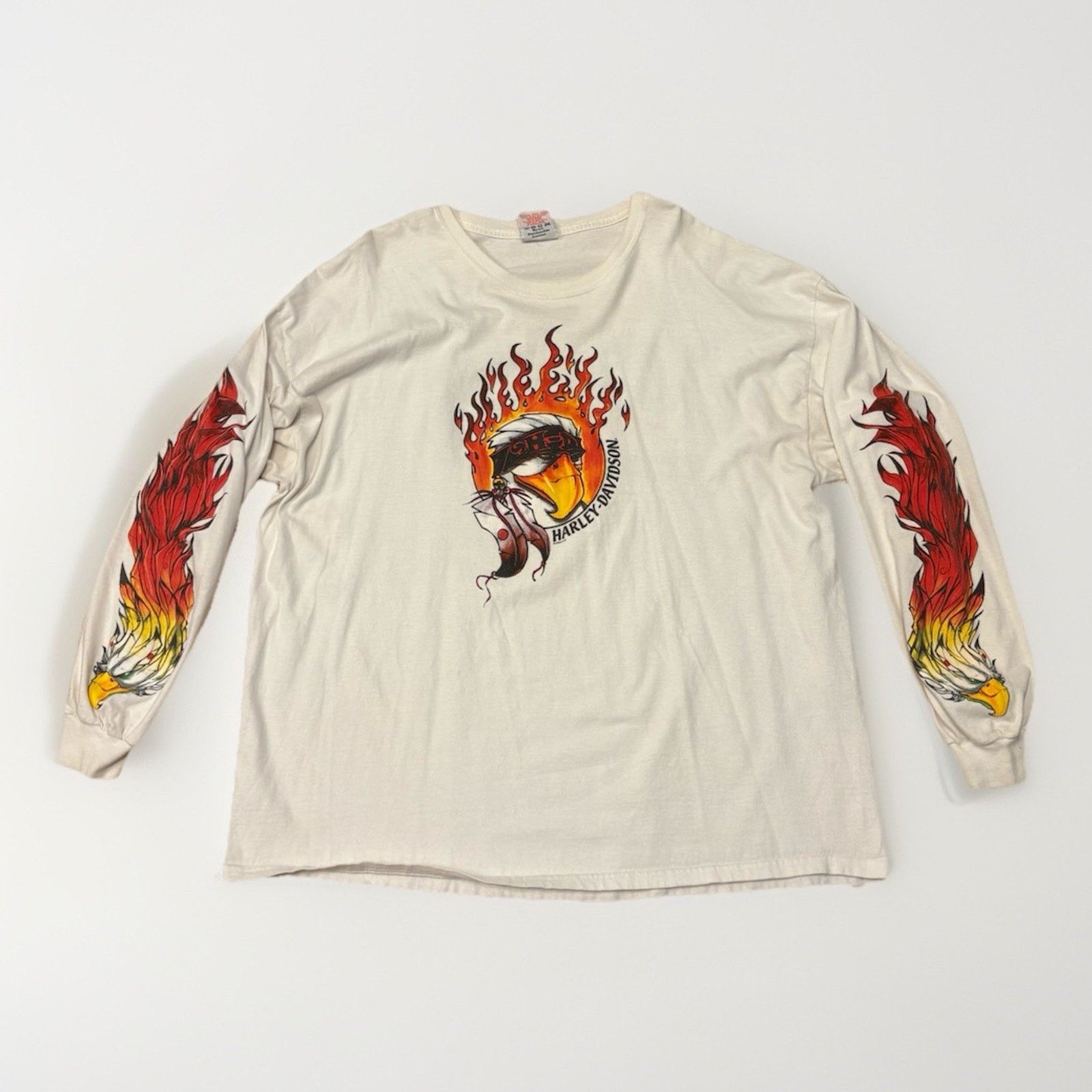 Harley Davidson Vintage Harley Davidson Feel The Heat Long Sleeve Shirt XXL Size US XXL / EU 58 / 5 - 1 Thumbnail