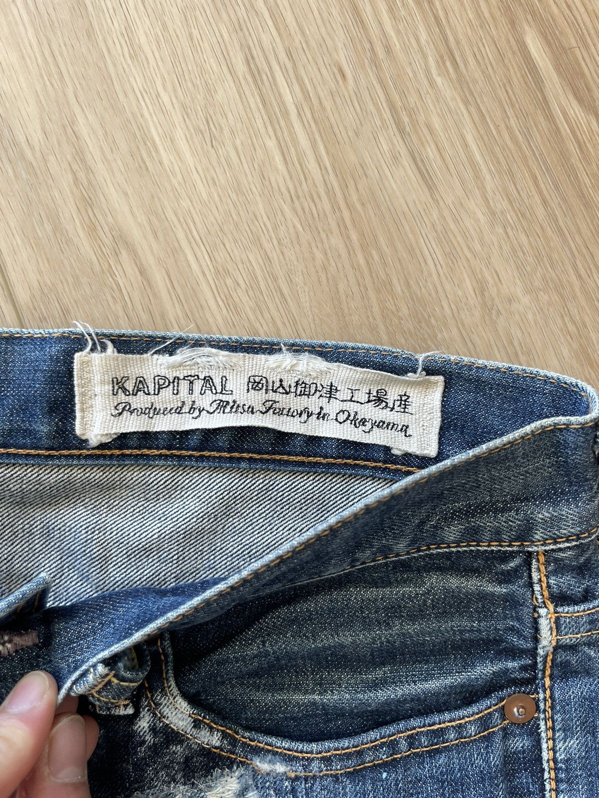 Kapital KAPITAL Vintage Sashiko Boro Patchwork Denim Jeans Size US 29 - 7 Thumbnail