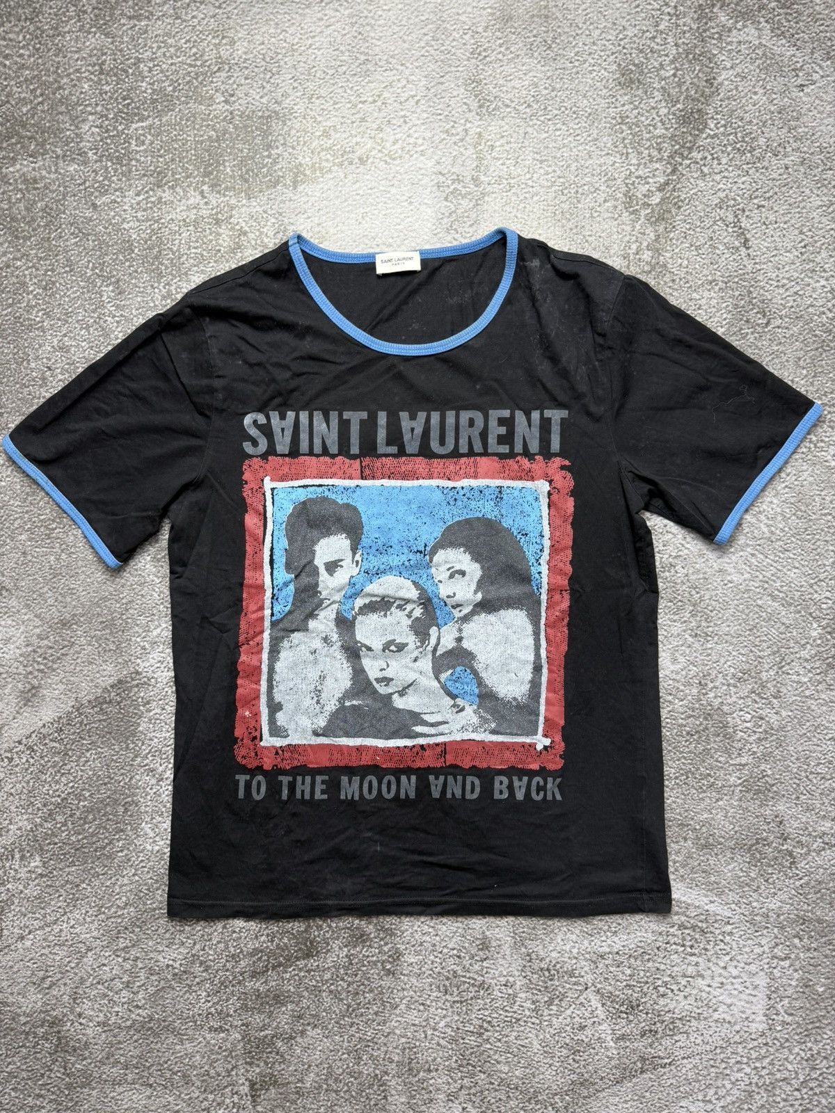 Saint Lauren Paris “To The Moon And Back” Shirt
