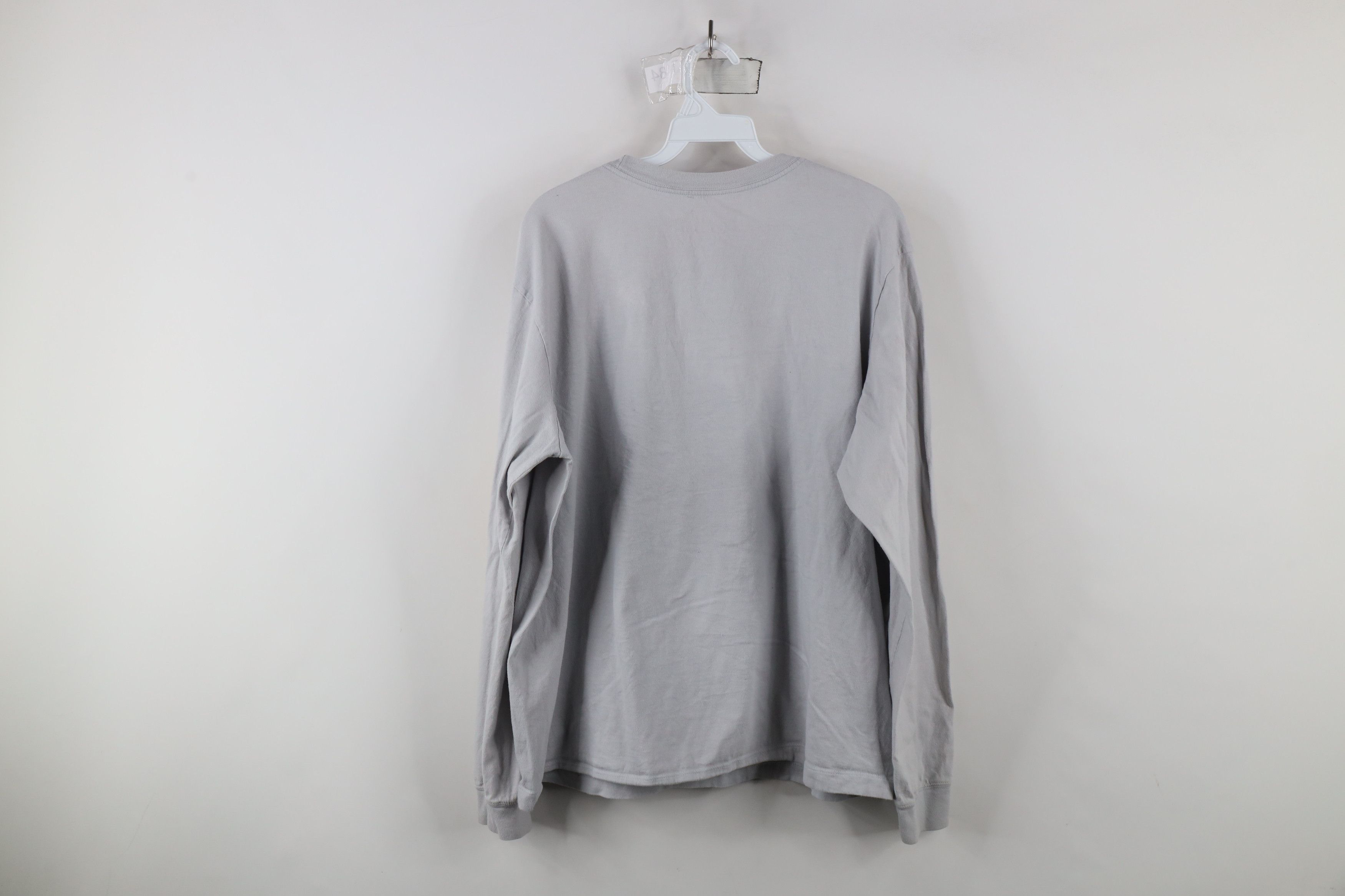 Nike × Vintage Nike Campus University of Michigan Long Sleeve T-Shirt Gray Size US XL / EU 56 / 4 - 12 Thumbnail