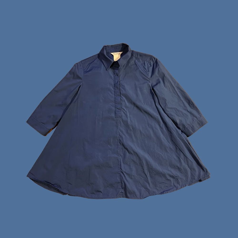 Max Mara Max Mara Blouse Dress Women’s 8 Blue Tunic A-Line Shirt Dress Casual Size M / US 6-8 / IT 42-44 - 1 Thumbnail