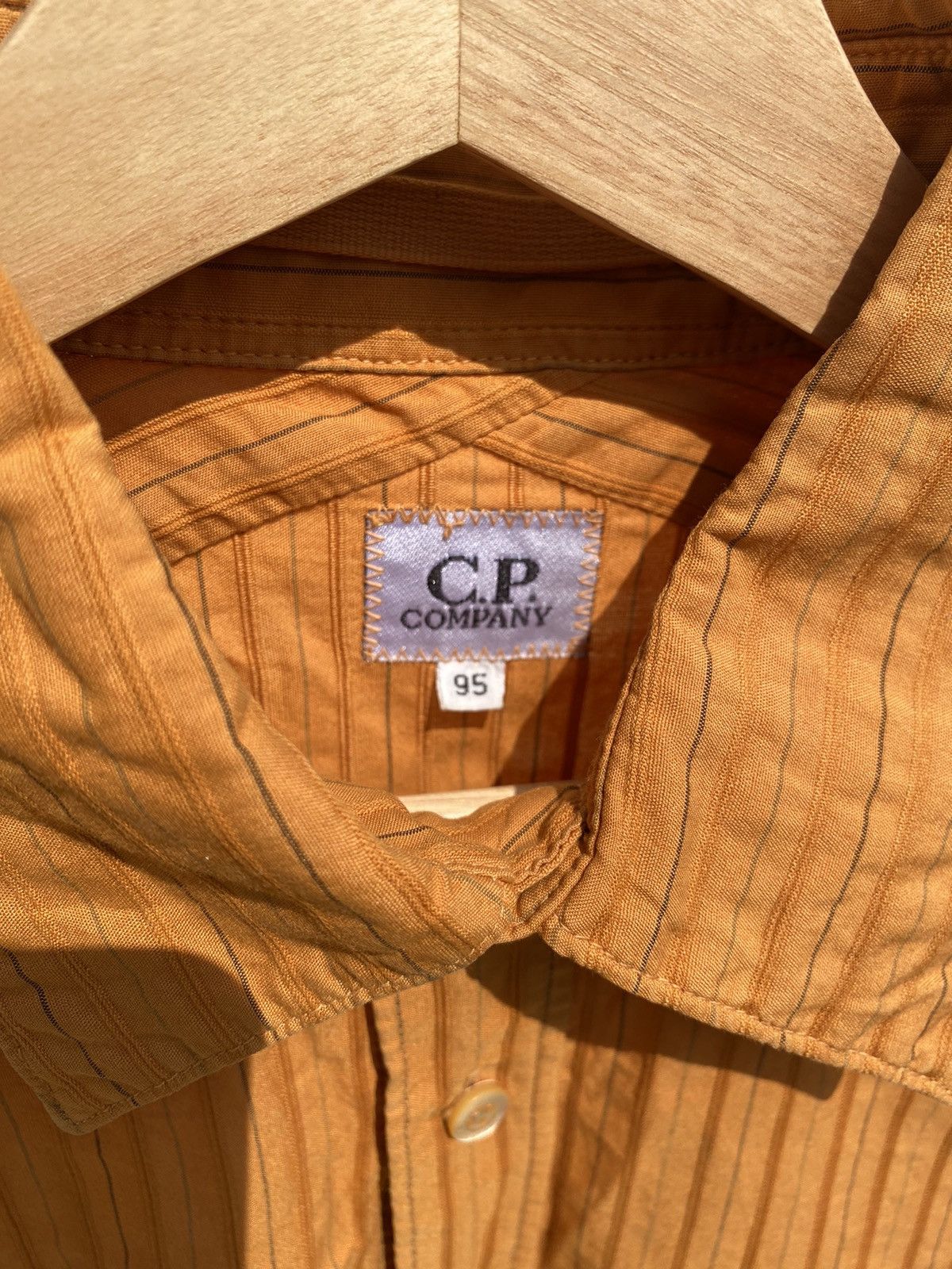 C.P. Company 1990s C.P Company - Crinkle Pinstripe Shirt Size US M / EU 48-50 / 2 - 5 Thumbnail