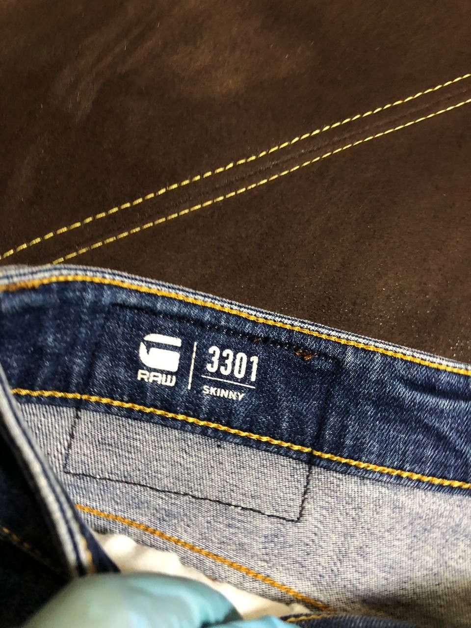 G-Star G-Star Raw 3301 Skinny Denim Mudwash Denim Jeans Size US 34 / EU 50 - 2 Thumbnail