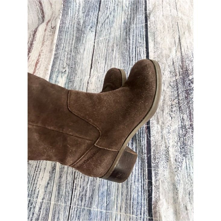 Calvin Klein Vintage Calvin Klein Women's Brown Suede Knee-High Boots Size US 7.5 / IT 37.5 - 3 Thumbnail