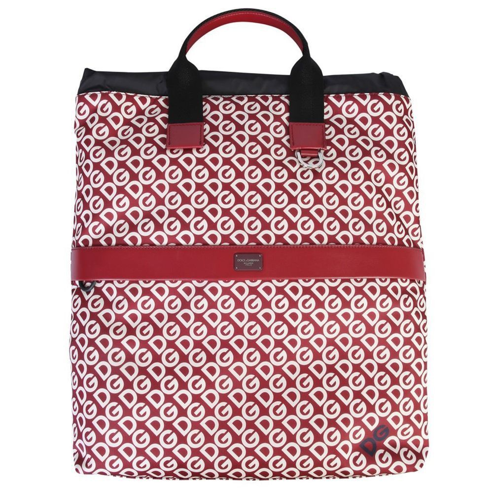 Dolce & Gabbana Red Polyamide Women's Backpack Size ONE SIZE - 1 Thumbnail