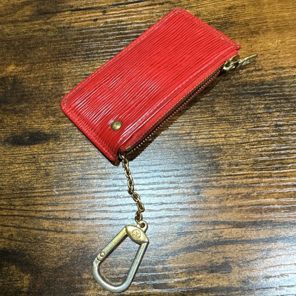 Louis Vuitton Louis Vuitton Red Epi Leather Pochette Cles Size ONE SIZE - 7 Thumbnail