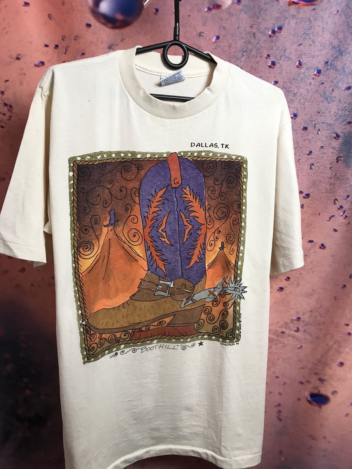 Band Tees × Vintage Vintage 90s Boothill Dallas band streetwear tee Size US L / EU 52-54 / 3 - 2 Thumbnail