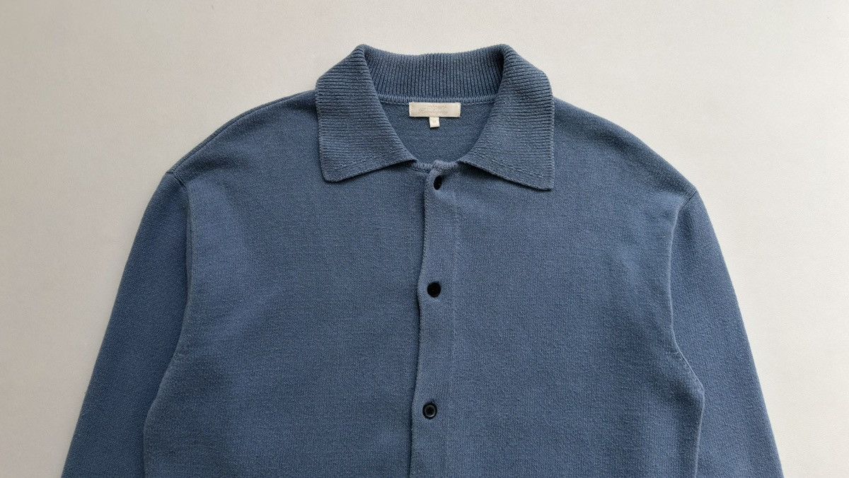 Mfpen Blue Brushed/Pilled Cotton ‘Formal’ Cardigan Size US M / EU 48-50 / 2 - 3 Thumbnail
