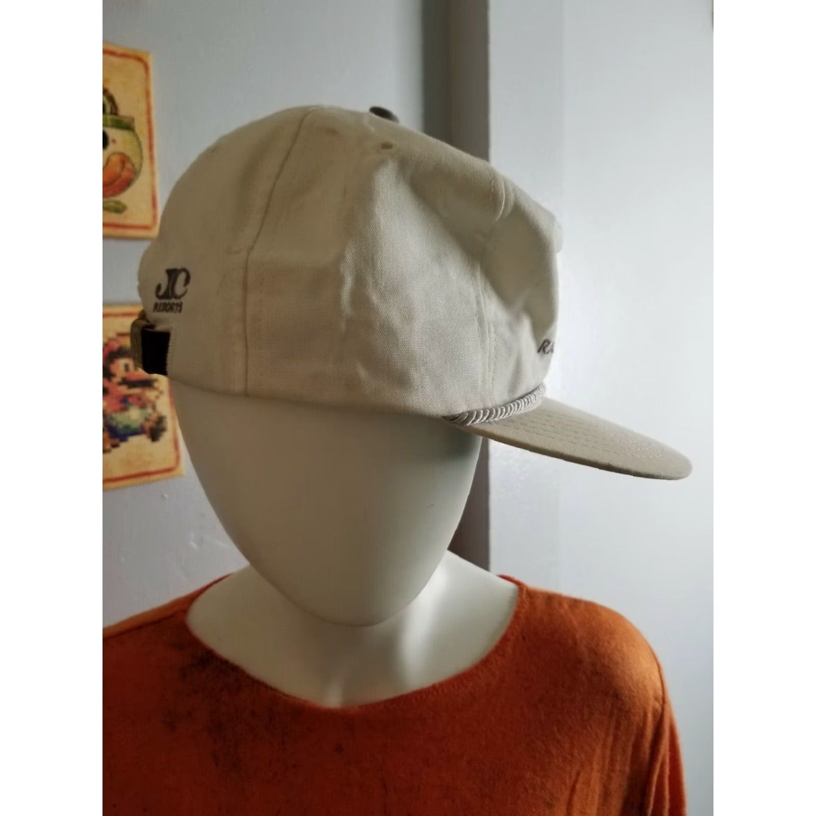 Vintage VINTAGE Texace Rancho Bernardo Inn USA Cotton Baseball Cap Hat Adult Adjustable Ivory Distressed Unisex Size ONE SIZE - 3 Thumbnail