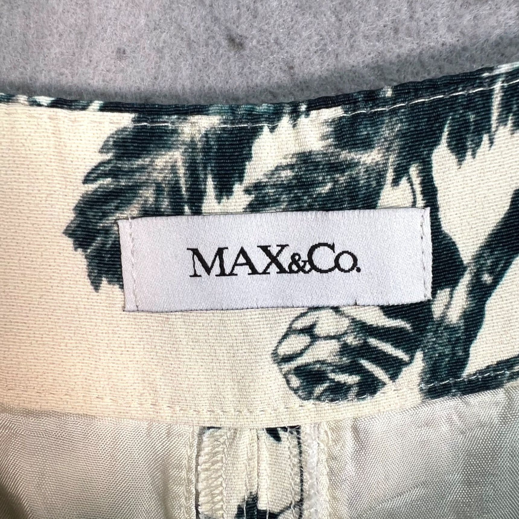 MAX&Co. Max & Co. Womens Tropical Print High-Waisted Pants Size 26 in Waist Size 26" / US 2 / IT 38 - 3 Thumbnail