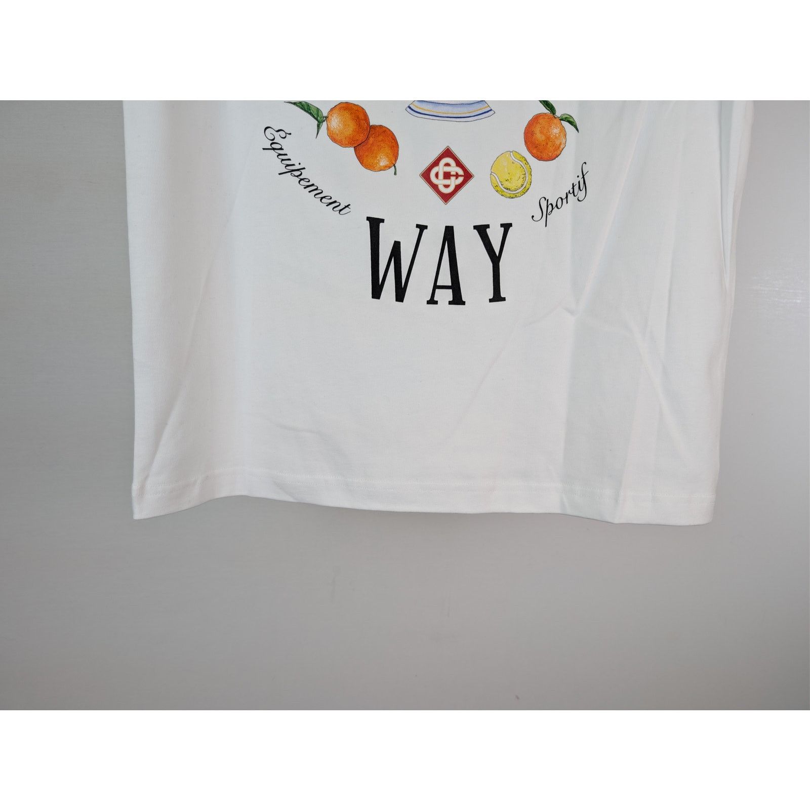 Casablanca o1rshd1 CC20 Casa Way Printed T-Shirt White Jersey in White Size US S / EU 44-46 / 1 - 12 Thumbnail