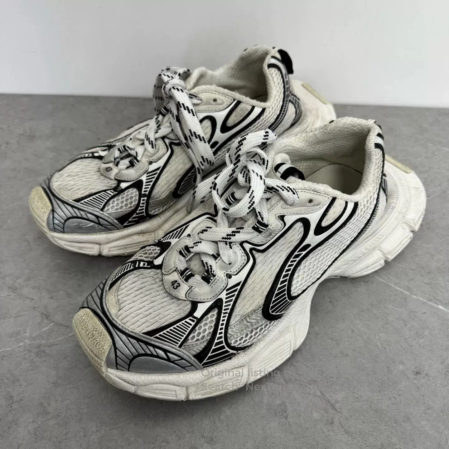 Balenciaga Balenciaga Black and White Panda Dad Shoes. Size US 10 / EU 43 - 2 Thumbnail