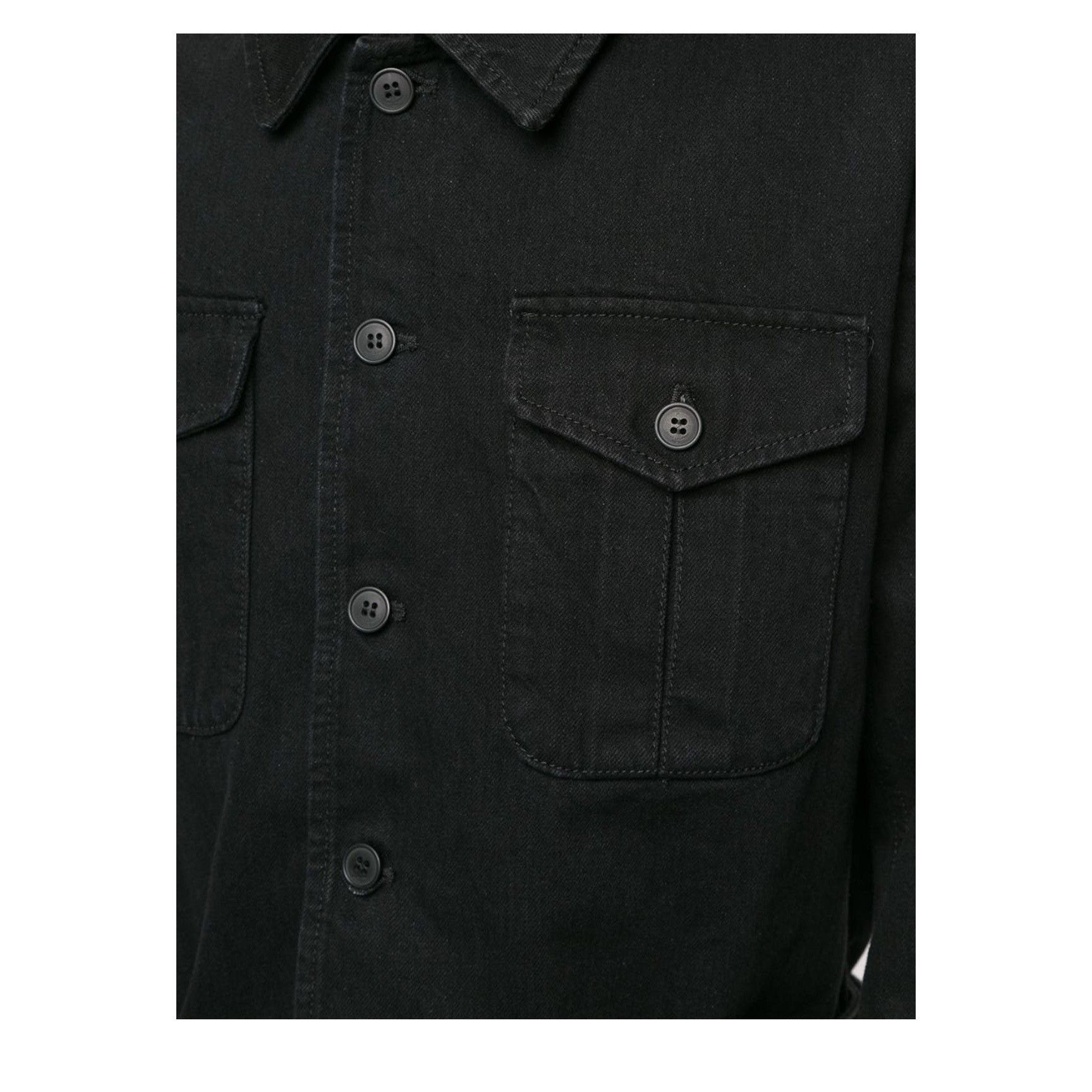 Saint Laurent Paris Saint Laurent Saharienne Denim Jacket Size US M / EU 48-50 / 2 - 5 Thumbnail